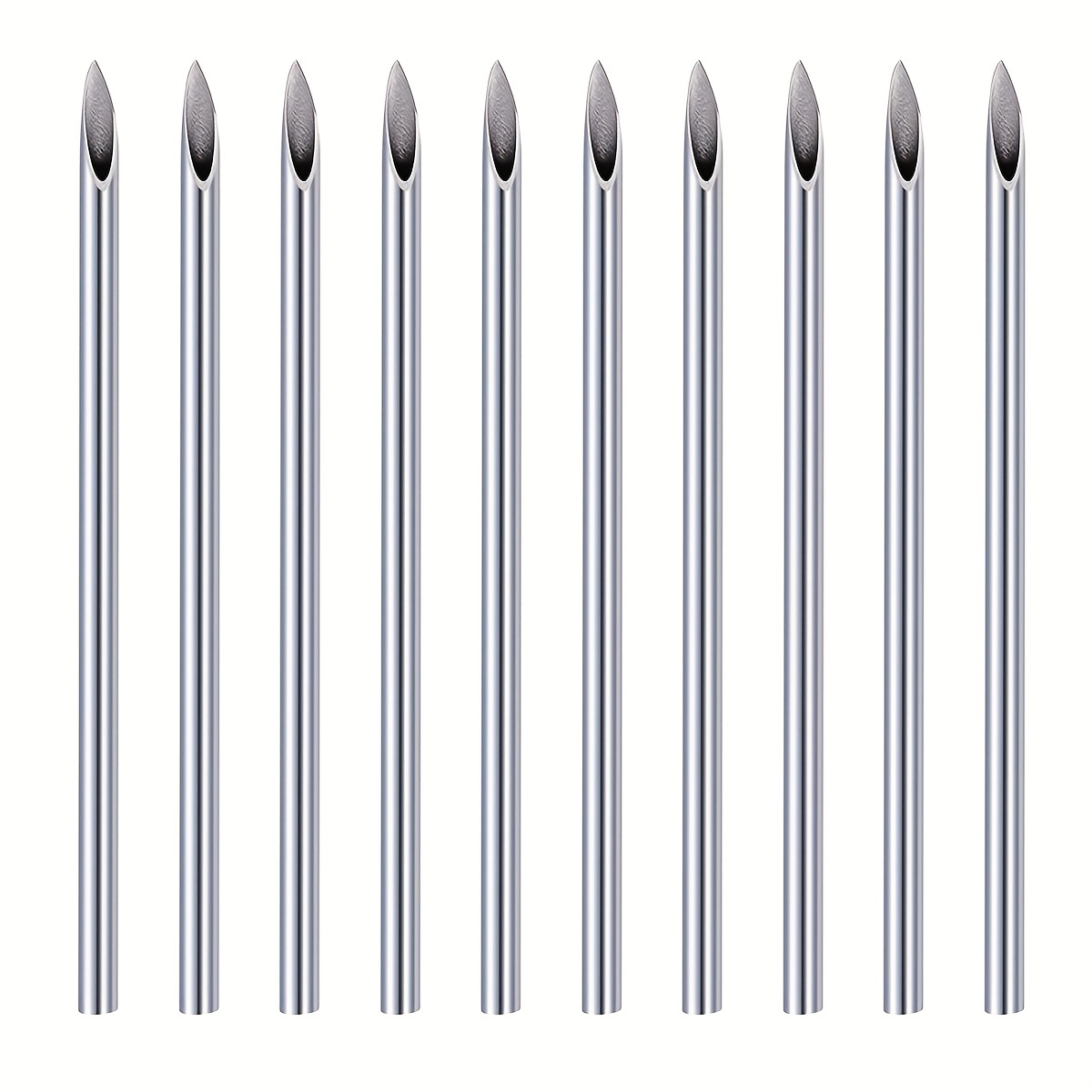 40pcs Mixed Body Piercing Needles, 14g 16g 18g 20g Stainless Steel