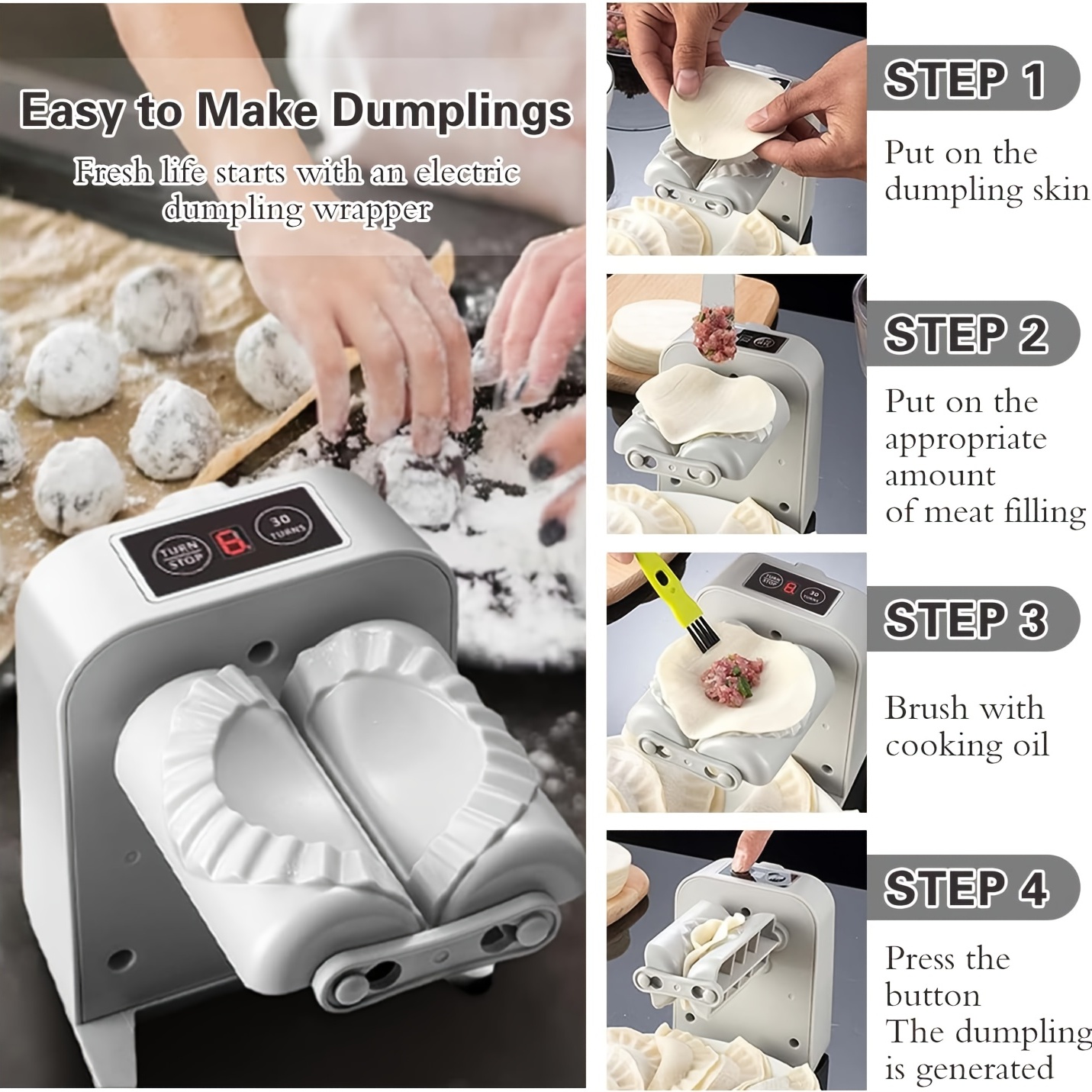  Automatic Dumpling Maker, Electric Dumpling Maker