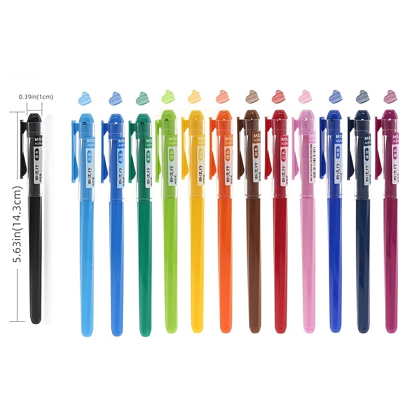 13pcs/set M&G 0.38mm 13 Colors Gel Pen Set, Candy Color Journal DIY Student  Pen For Students School Office Supplies