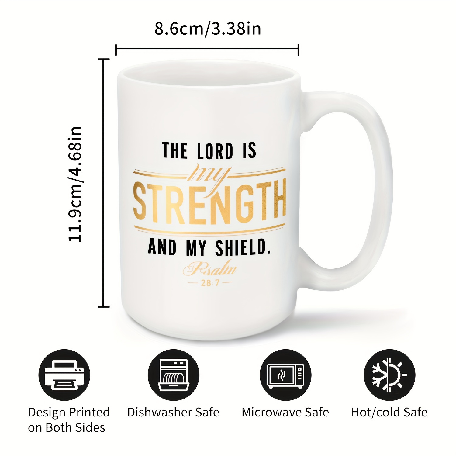 Bible Verse Tumbler with Inspirational Thoughts and Prayers