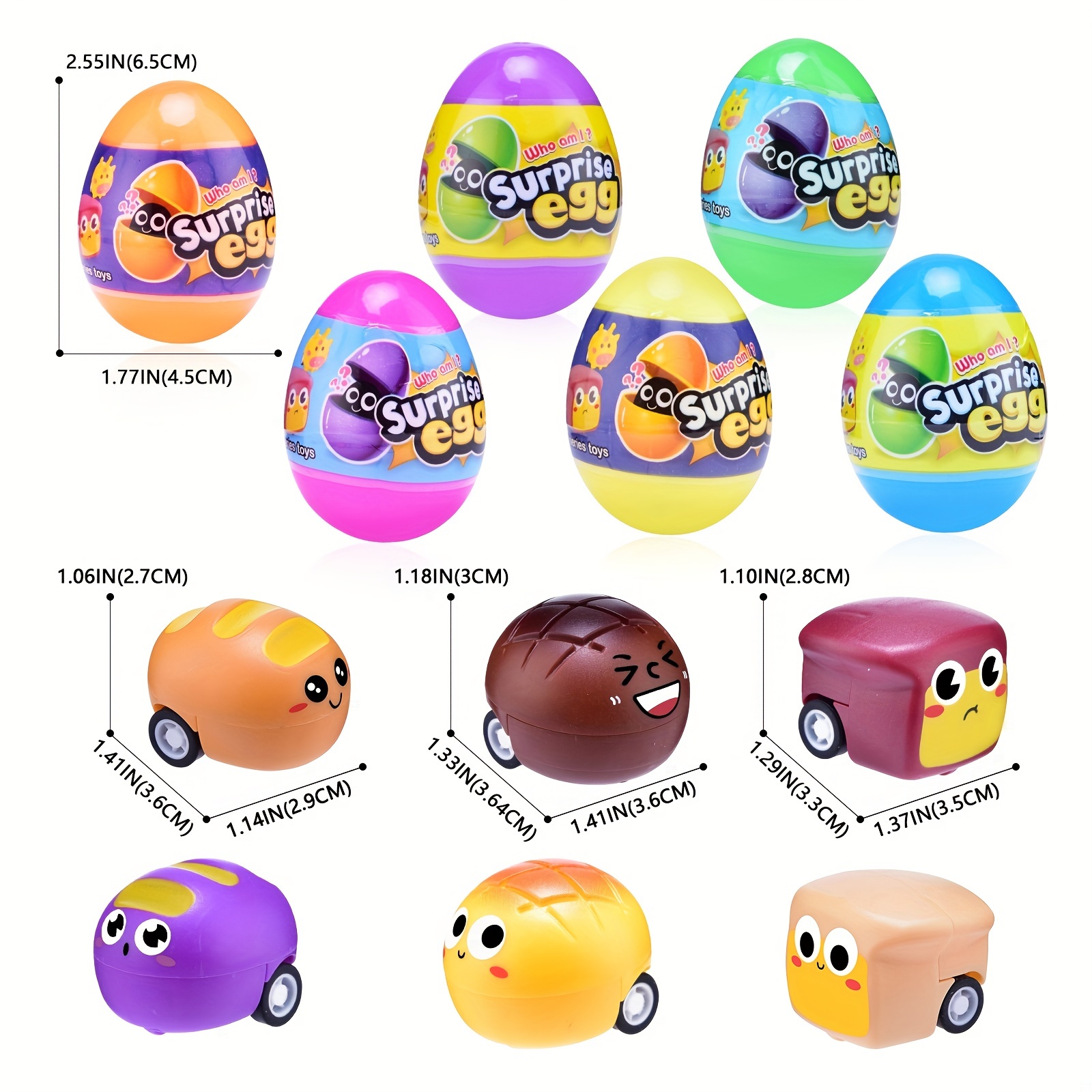 Pull Back Toys Filled Easter Eggs Plastic Easter Eggs - Temu