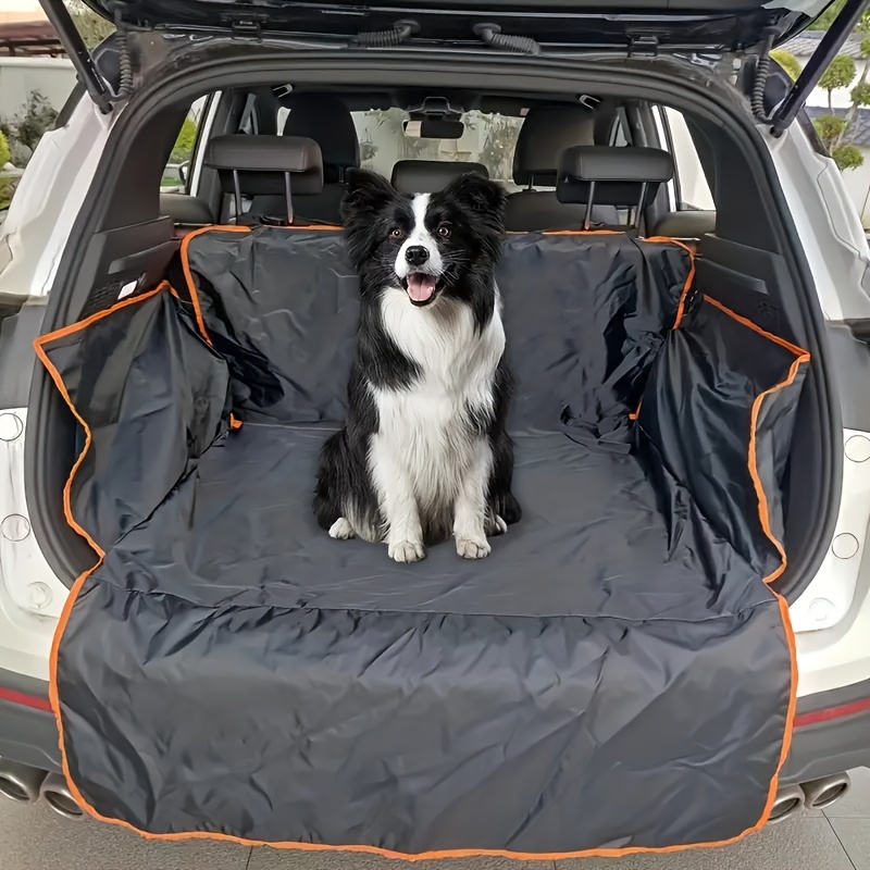 Protector universal del maletero del coche para perros, 2 bolsillos  grandes, antideslizante impermeable, cubierta del maletero para la mayoría  de los coches