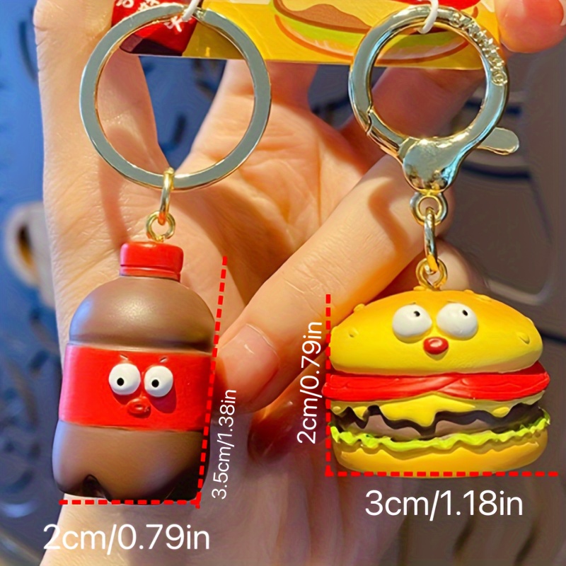 Cute Panda Keychain Cartoon Doll Keyring Bag Pendant