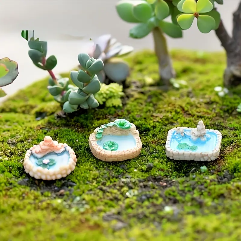 1pc Kit D'accessoires De Jardin Miniature Pour Fées Pour Bricolage  Extérieur Pour Maison De Poupée