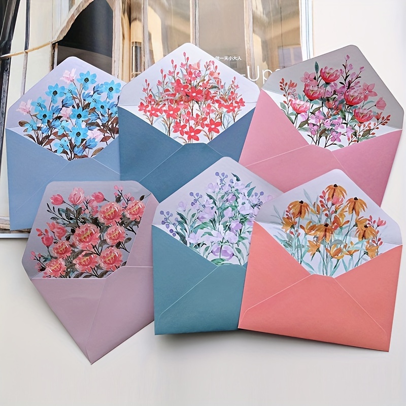 Vintage Floral Stationery Paper And Envelope Set Blank Note - Temu