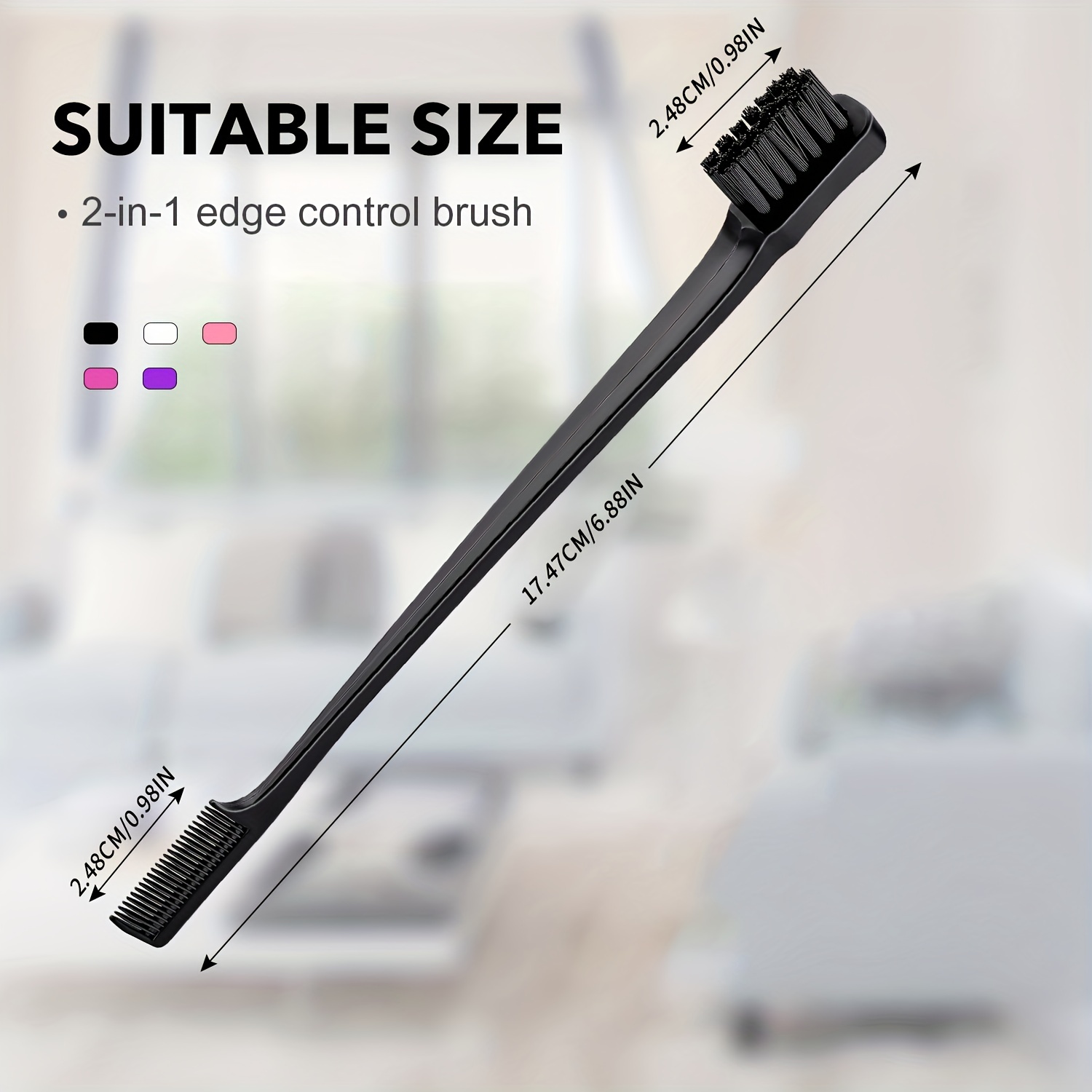 Hair Edge Brush Set Multifunctional Double Sided Control - Temu