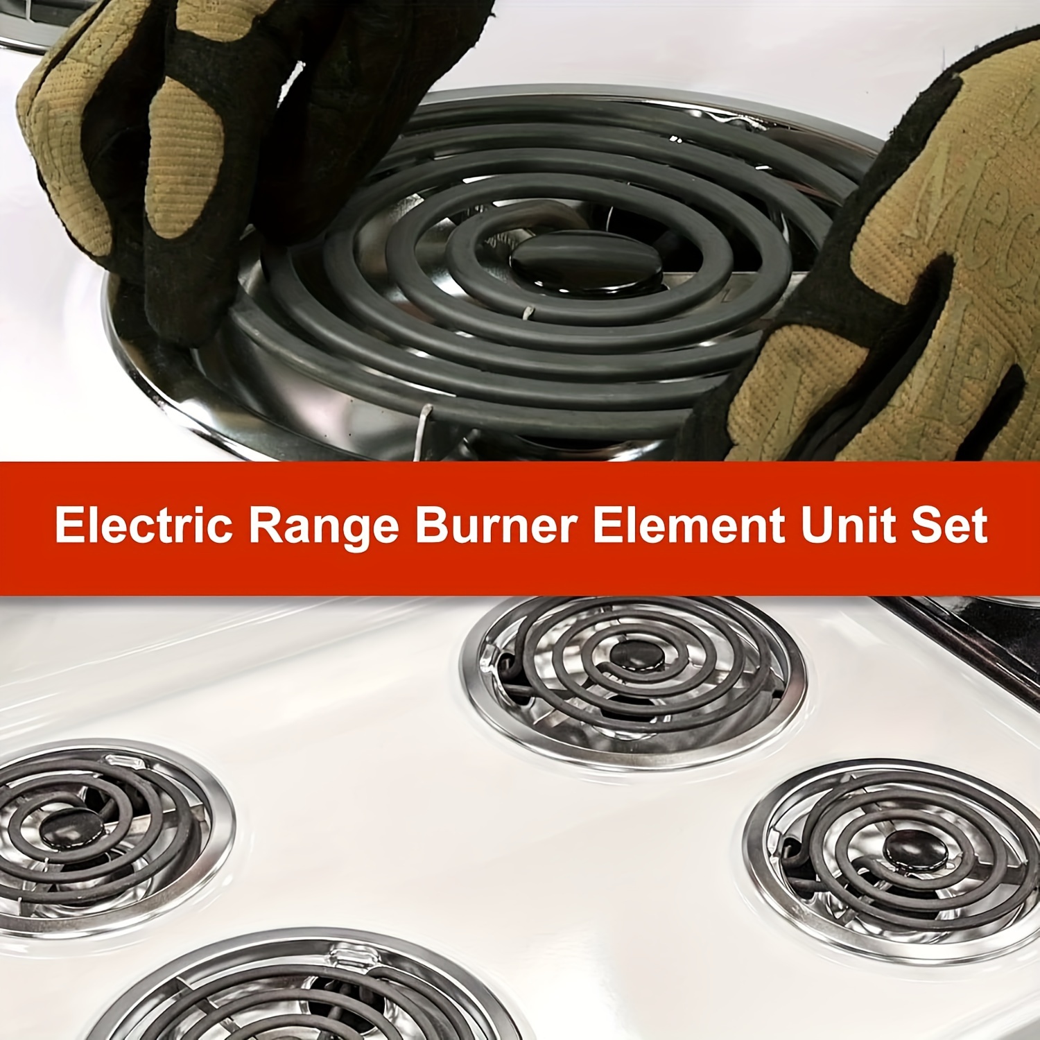 

1pc 6in/8in Electric Range Burner Element, Replacement For Hard-wick & Ken-more & Maytag &abu & Electric Range Furnace, Kitchen Accessaries
