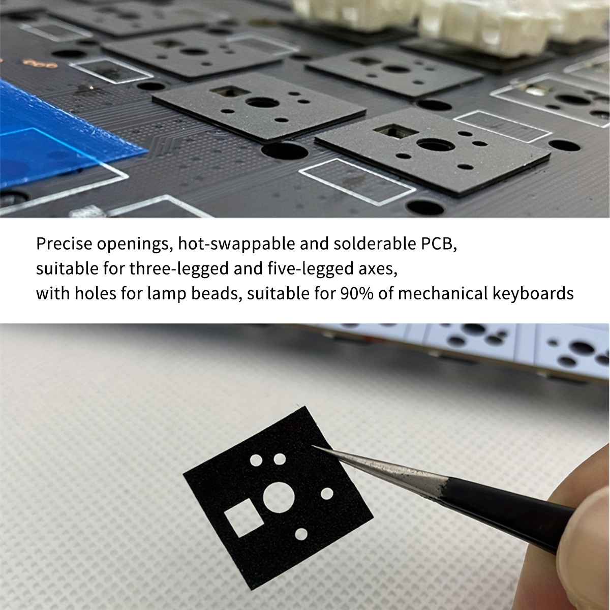 mintcaps 2 Pieces Set of Keyboard Sound Dampening Foam 87 Layout Silencer  Pad Gasket EVA Foam Keyboard Switches Dampener Foam Pad for Mechanical