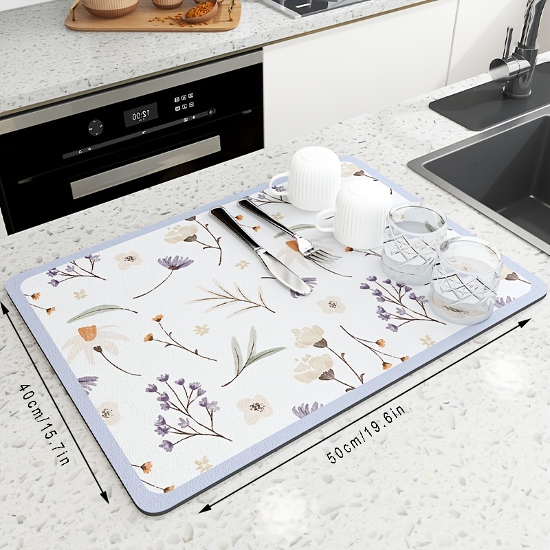 Dish Drying Mats For Kitchen Counter Heat Resistant Non slip - Temu