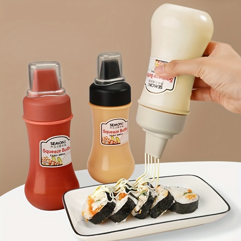 Easy-to-use Plastic Sauce Bottle With Scale - Perfect For Ketchup, Jam, And Salad  Dressing - Temu