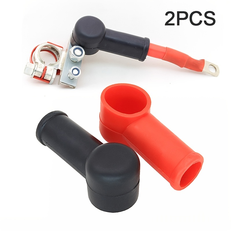 2pcs Battery Terminal Protective Cover Battery Terminal Connection  Anti-short Circuit Corrosion Battery Clip Sheath