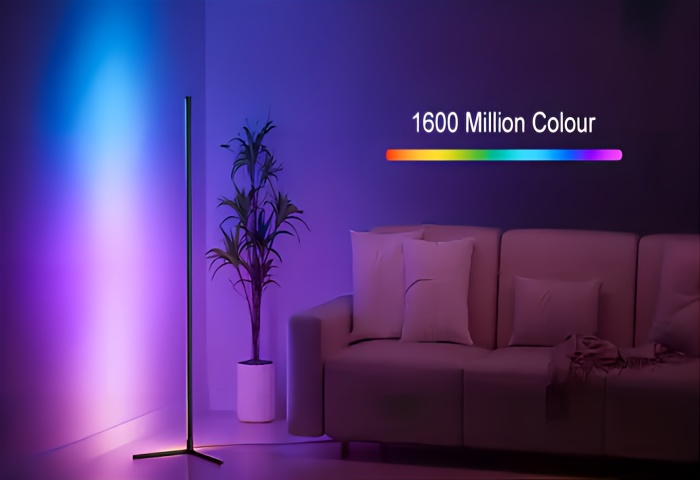 Smart RGB Lampada Da Terra Con Sincronizzazione Musicale, Moderna Lampada A Colori  Da Sogno Che Cambia