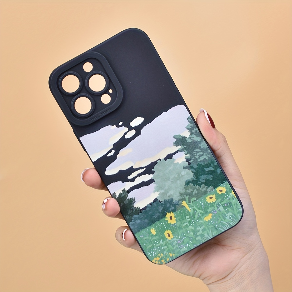 Vintage Oil Painting Scenery Clear Phone Case For iPhone 14 Pro Max 11 12  13 Pro Max XR XS Max 7 8 Plus X Shockproof Soft Bumper