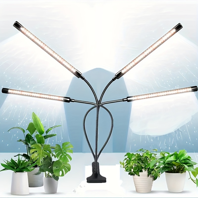 Lampe de croissance pour plantes d'intérieur, lampe de croissance à spectre  complet avec lumières LED IR et UV pour plantes d'intérieur, micro verts