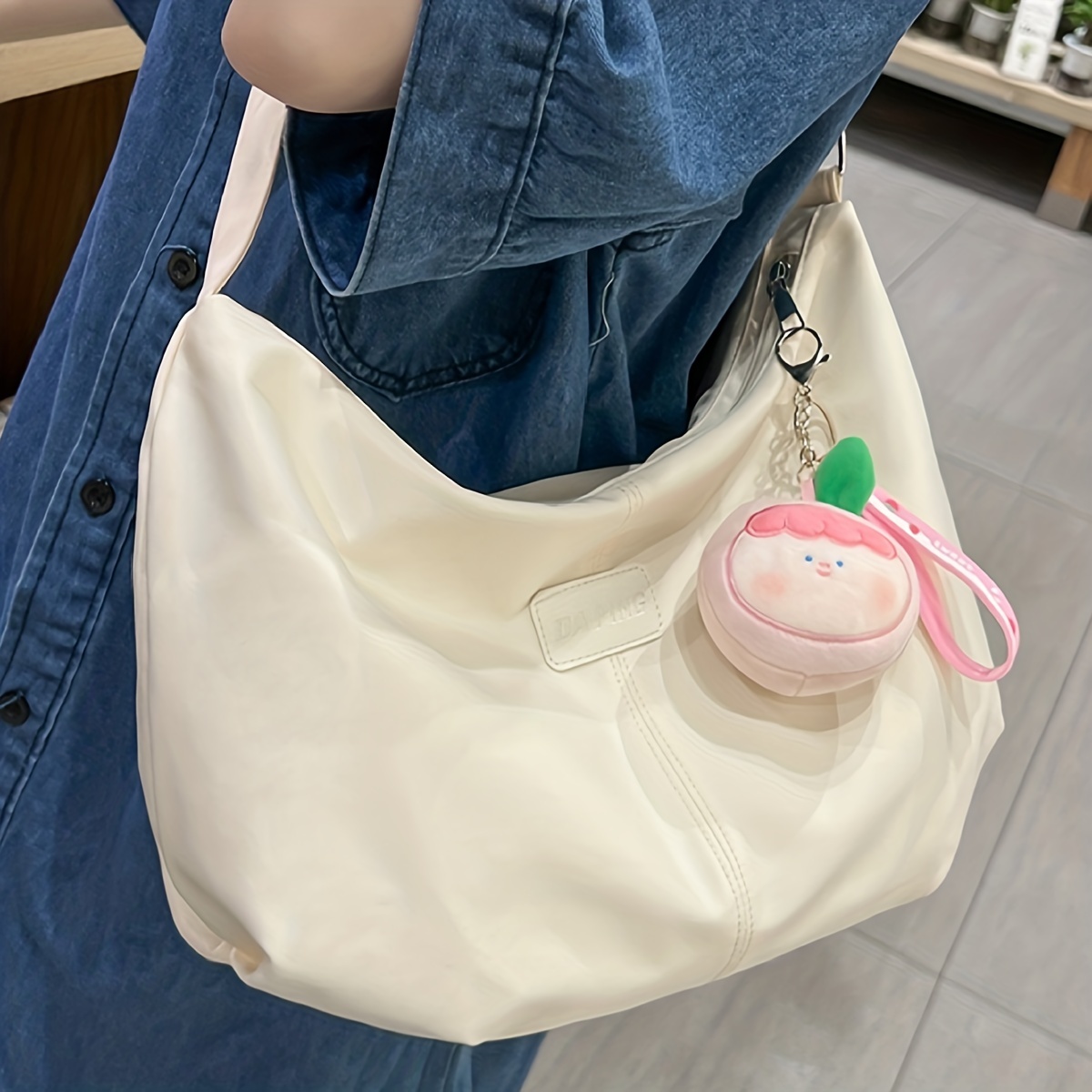 2023 New Vintage Lock Buckle Simple Design Women's Bag, Summer Casual  Crossbody Bag With Textured Shoulder & Armpit Bag