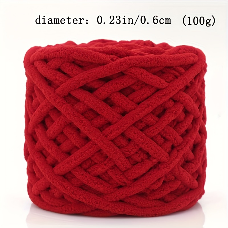 Chunky Yarn, 1Pcs Polyester Blanket Yarn for Crocheting Scarf