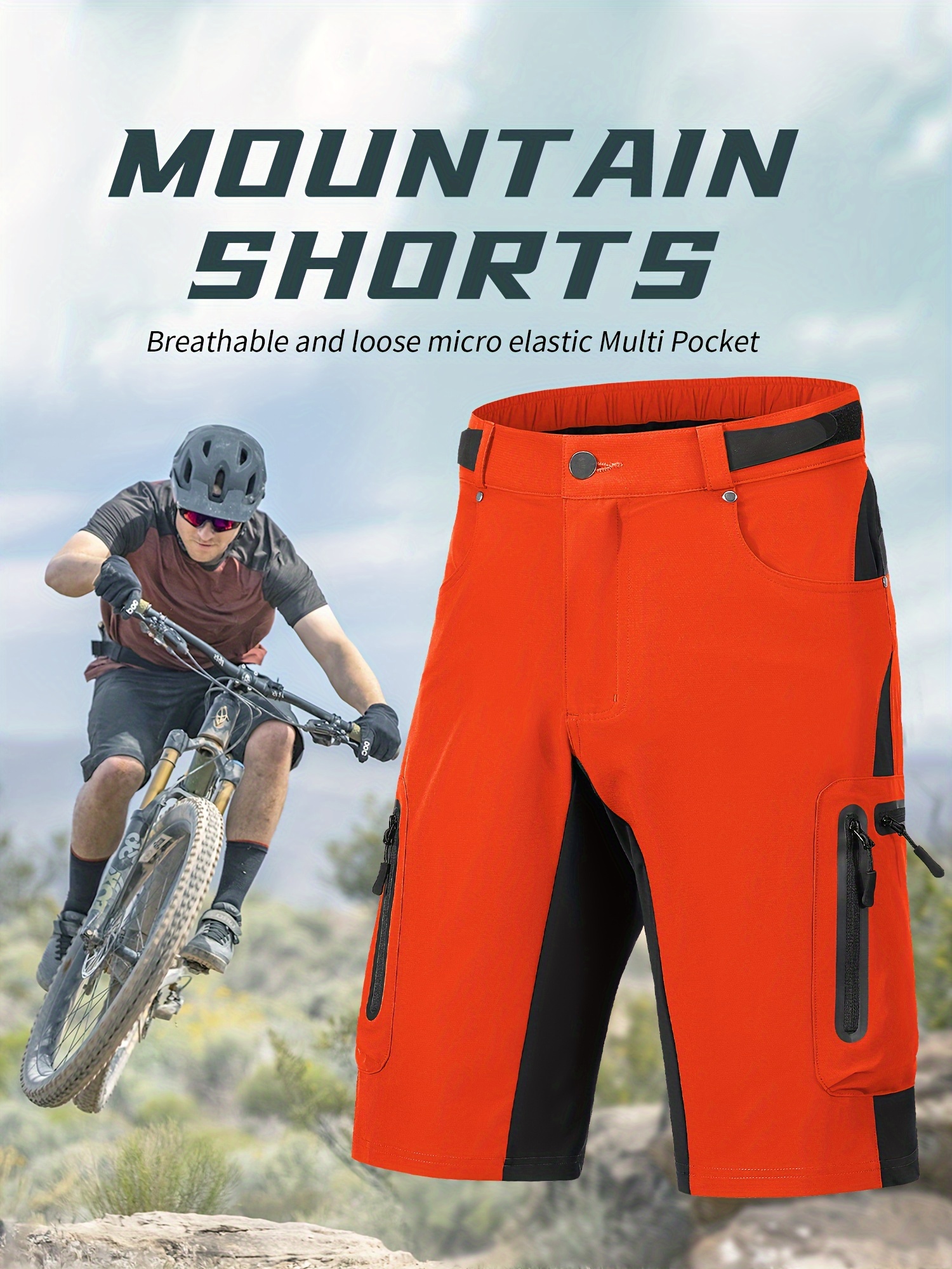 Men's Cycling Shorts Waterproof Mountain Bike Biking Mtb - Temu