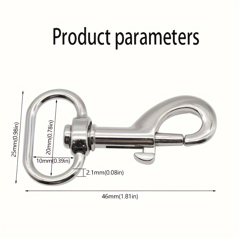 Universal Bag Hardware Accessories Zinc Alloy Hook D Buckle