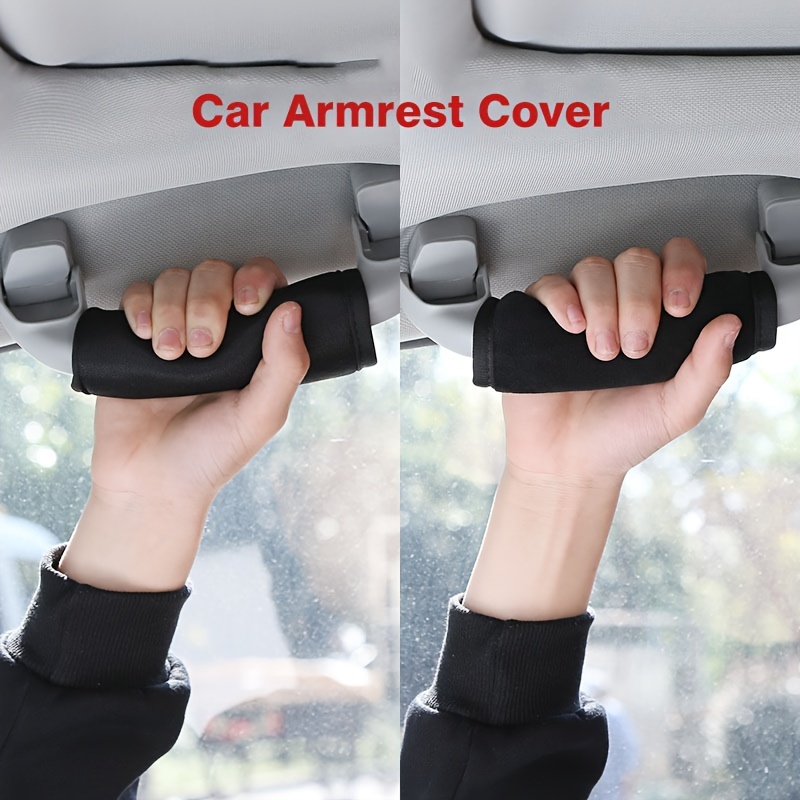 For Embroidery Roof Door Handle Protector Car Armrest Covers For