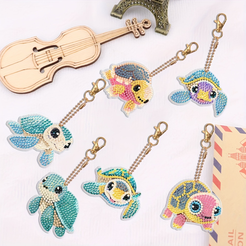 DIY Diamond Art Key Rings Special Shaped Keychain Supplies Cartoon Gift for  Kids