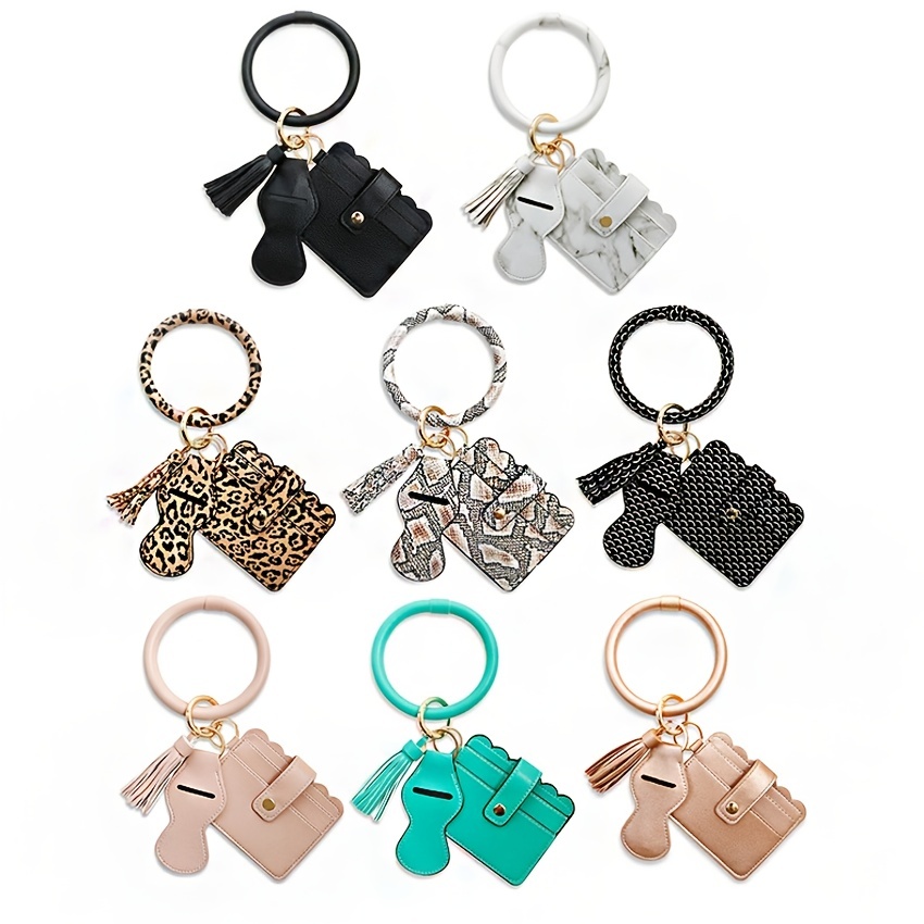 Porte-clés Bracelet-Pierre Perlé Bracelet Porte-clés Bracelet-Gland Poignet  Porte-clés Mignon Voiture Porte-clés Pour Les Femmes Cadeau 