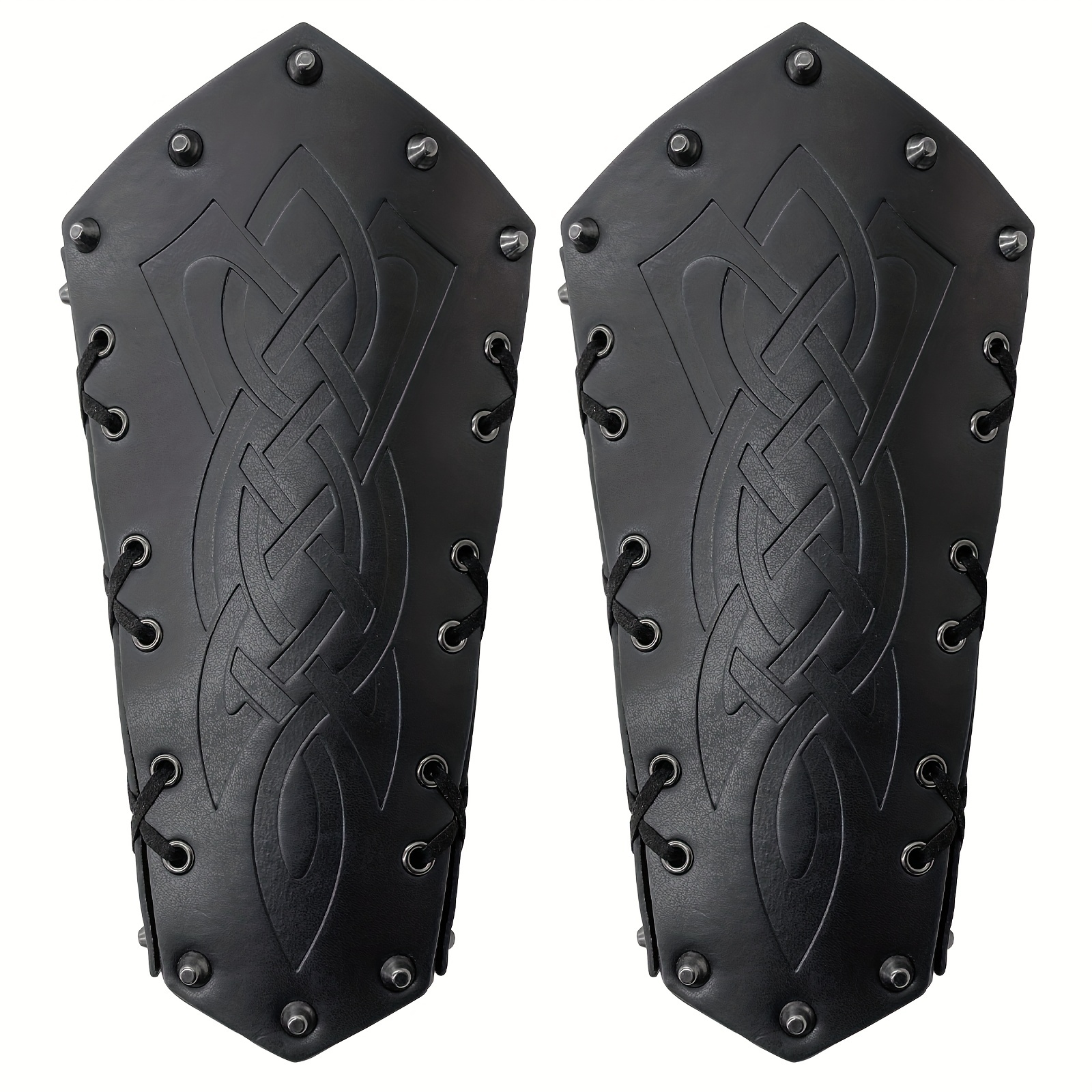 Medieval Arm Bracers Retro Pu Leather Knight Arm Guards Stage Performance  Costume Props, Free Shipping On Items Shipped From Temu
