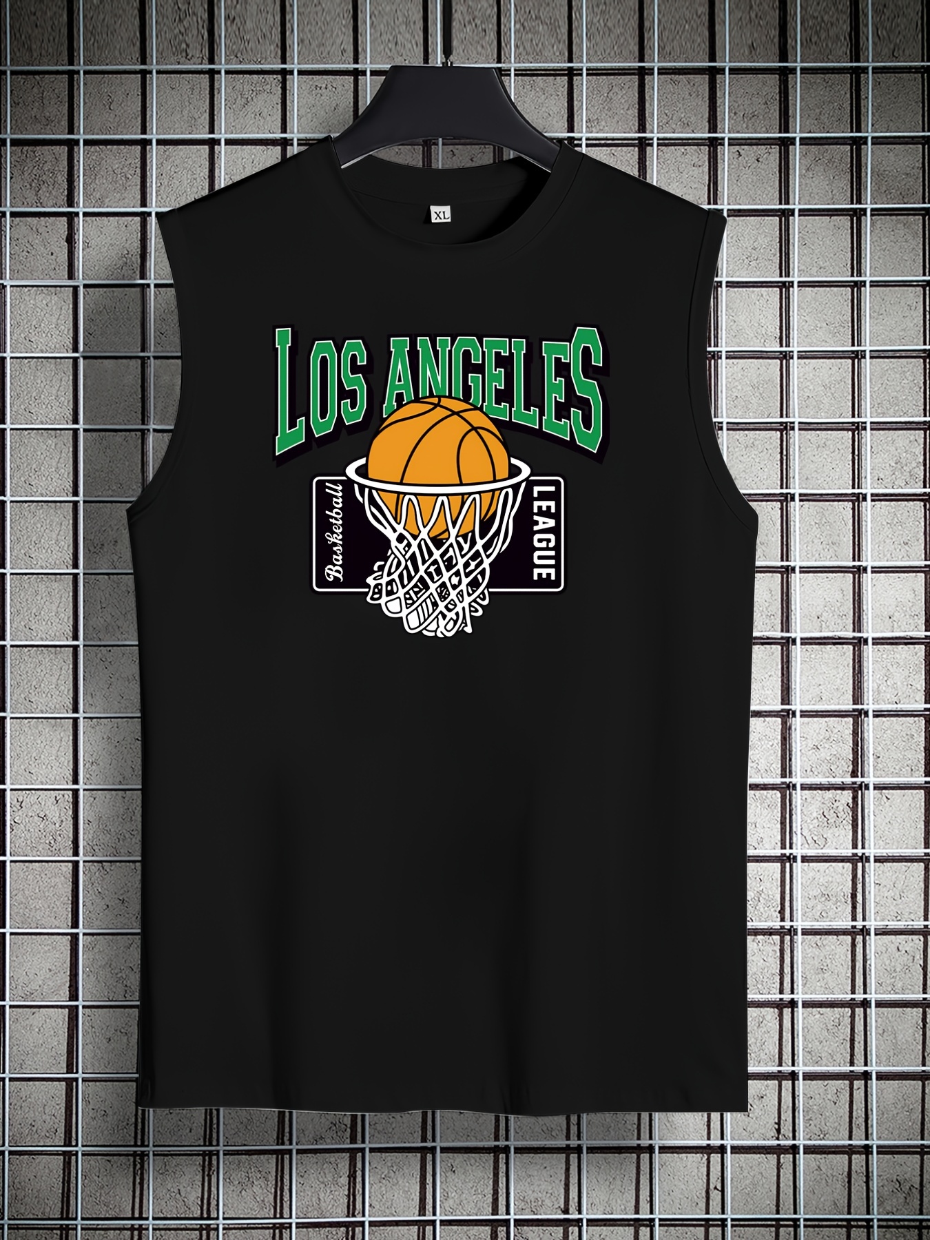Los Angeles Lakers Shirt Mens XL Black Activewear Gym Workout Basketball