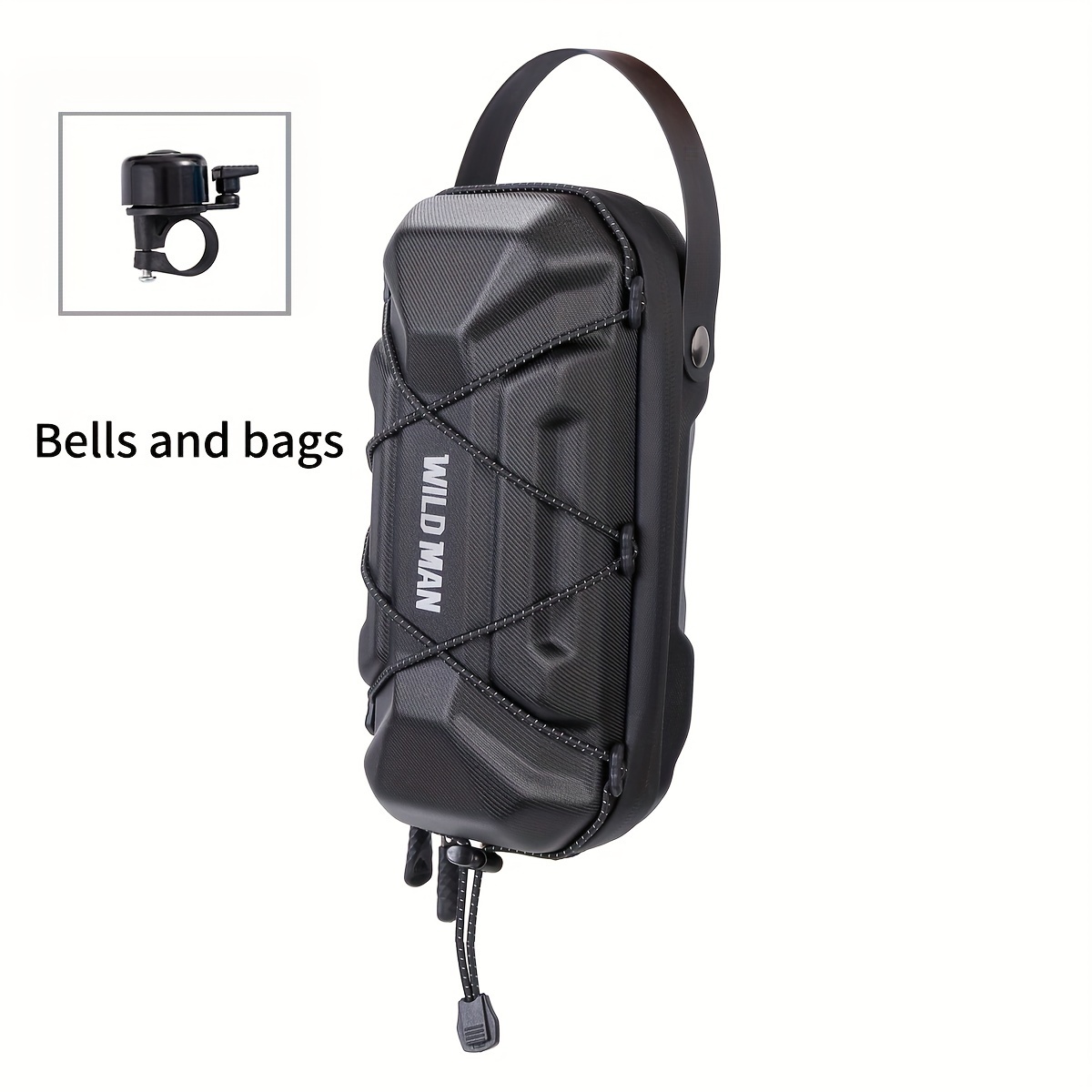 Image of Wild For Man 2l Quick Release Bike Handlebar Bag Hard Shell Scooter Storage Bag For Kick Scooters Folding Bike Self Balancing Scooters Mtb Bicycle Cycling