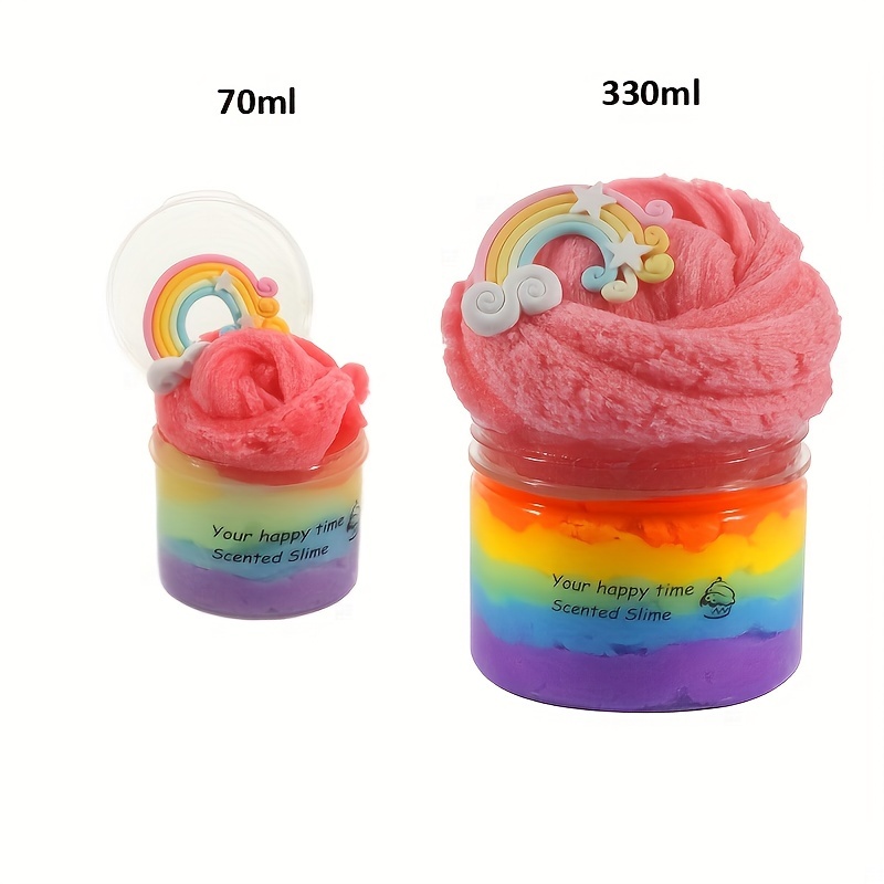 60ml Color Unicorn Fluffy Slime Glue Butter Slimes Supplies DIY Modeling  Polymer Sand Fidget Plasticine Gum For Handmade Toy