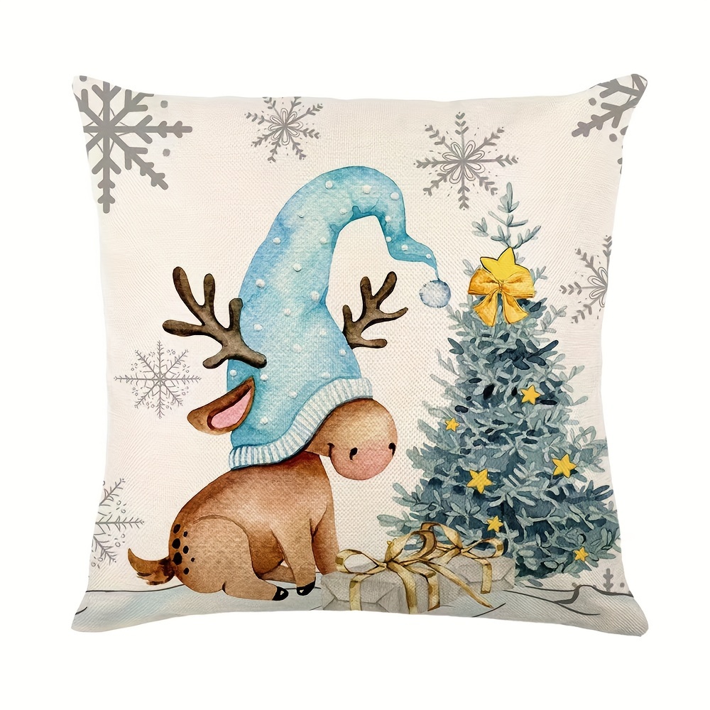 Throw Pillow Case Christmas Holiday Decoration Letter Cushion Cover Living  Room Sofa Bedroom Pillowcase Pillow Insert Not Included - Temu