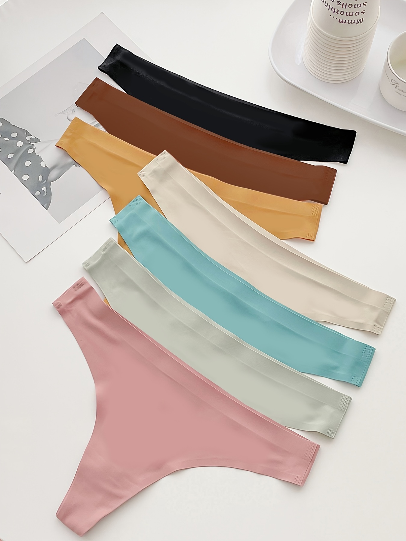Cotton Thongs Women Underwear Breathable Stretch Low - Temu