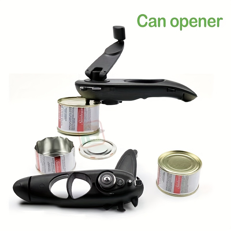 Multifunctional Manual Can Opener Safe Cut Lid Smooth Edge Side Stainless  Tool