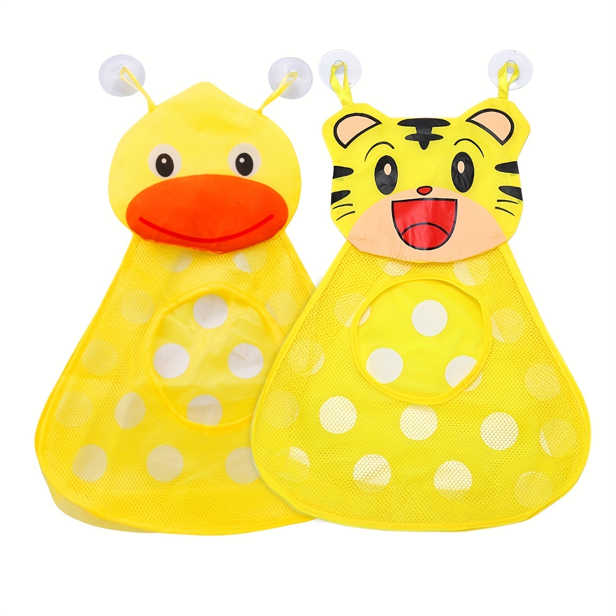 Toy Organizer For Kids Cartoon Duck Baby Shower Storage Mesh - Temu