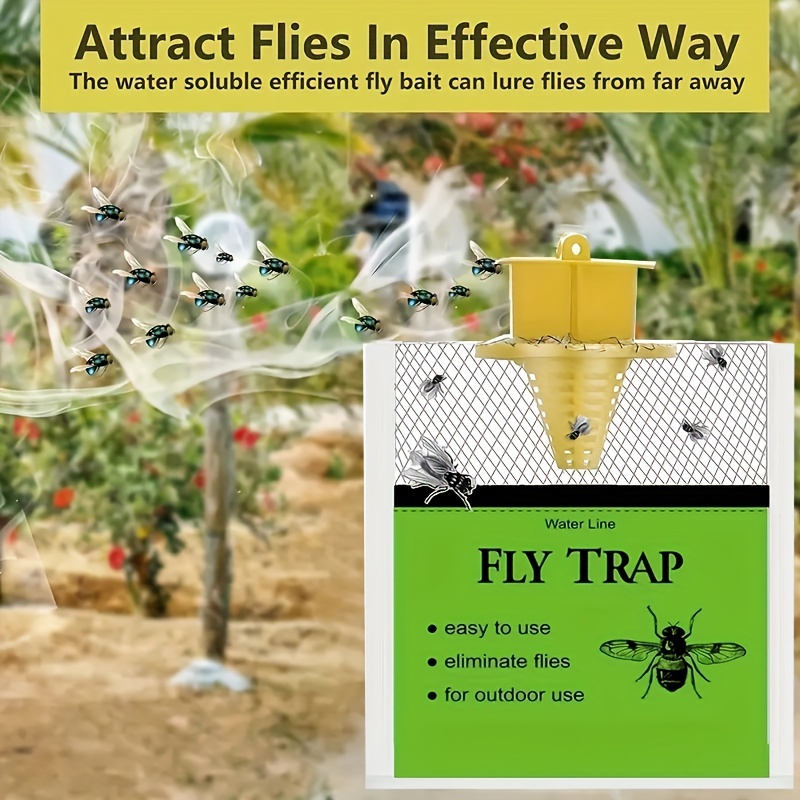 

Pesky Flies Instantly With This Outdoor Disposable Hanging Fly Trap!