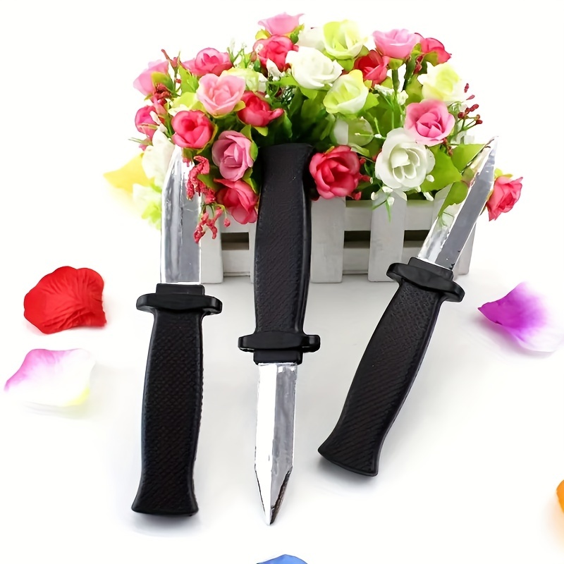 1pc trick retractable knife plastic magic prop for bachelor party graduation bar safe stretchable gag gift non electric party supply for various occasions details 9