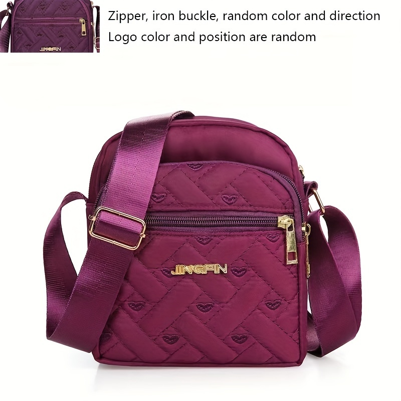 Oxford Cloth Women' Shoulder Bag Crossbody Bag Printed Backpack, Women's Small Crossbody Wallet, Multi-zipper Backpack, Handbag