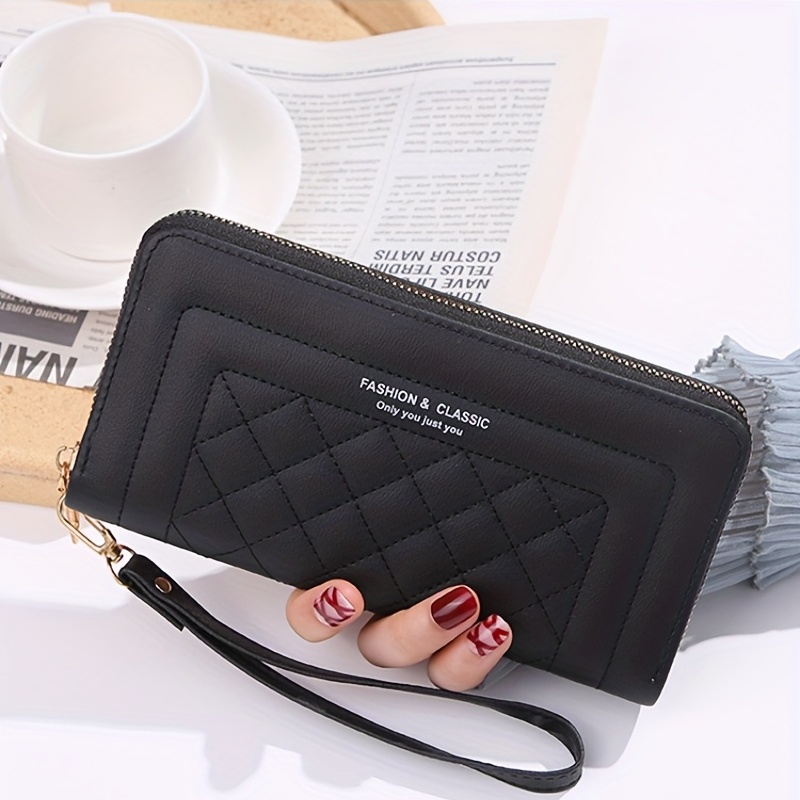 Simple Argyle Pattern Short Wallet, Solid Color Clutch Purse, Women's  Classic Credit Card Holder - Temu