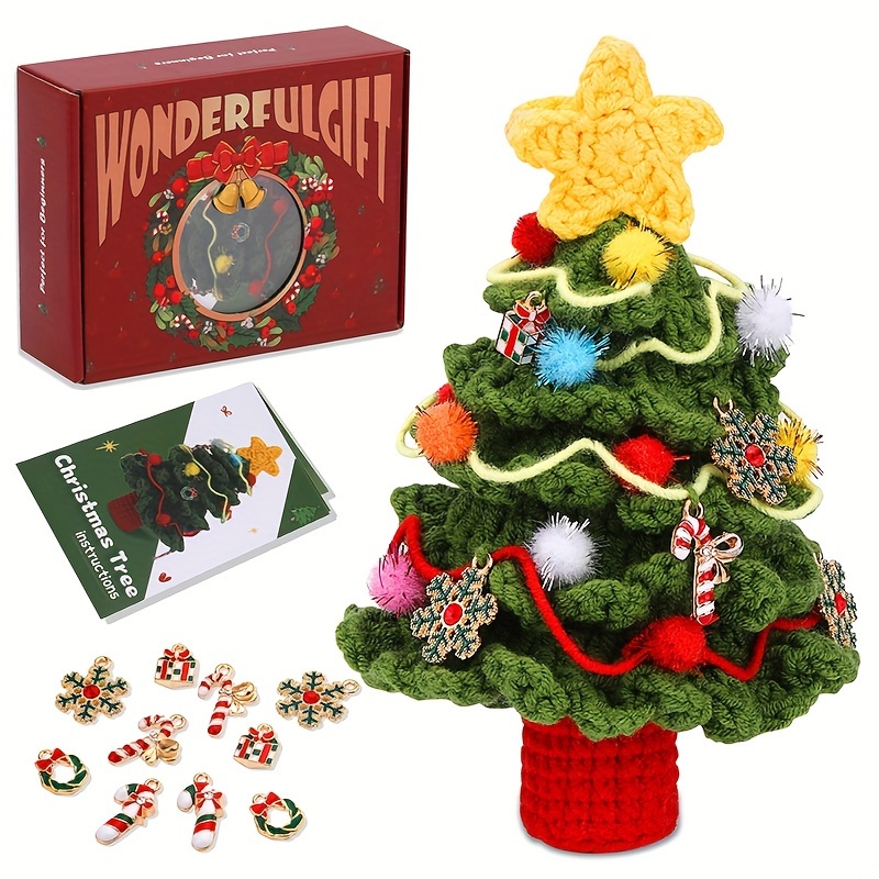 Christmas Crochet Kits for Adults Beginners, Complete Craft Kit