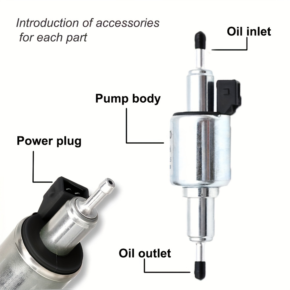 Car Oil Fuel Pump 12V for 2KW To 5KW Webasto Eberspacher Oil Air Parking  Heater 