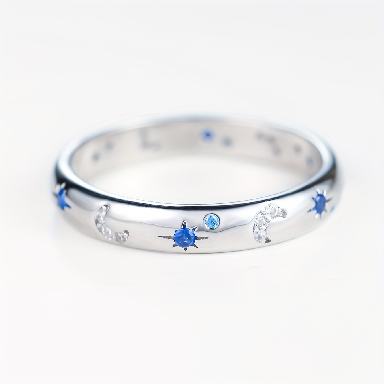 Katze Mit Mond Halskette 925 Silber | Mit Kristall & Mondstein | Süßer Schmuck Für Frauen & Mädchen