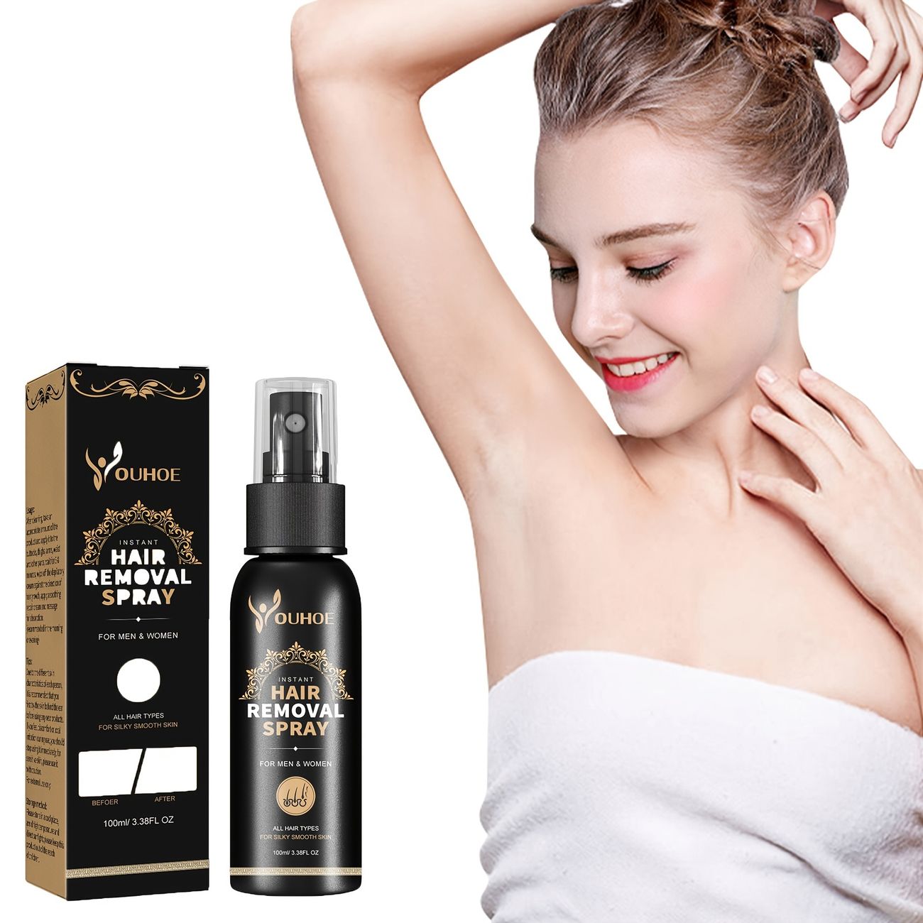 Hair Removal Spray For Men And Women Dainty Hair Removal Painless Non  Irritating Effective For Men Inhibiting And Reduce Hair Growth Body Hair  Depilatories Cream 100ml - Beauty & Personal Care - Temu