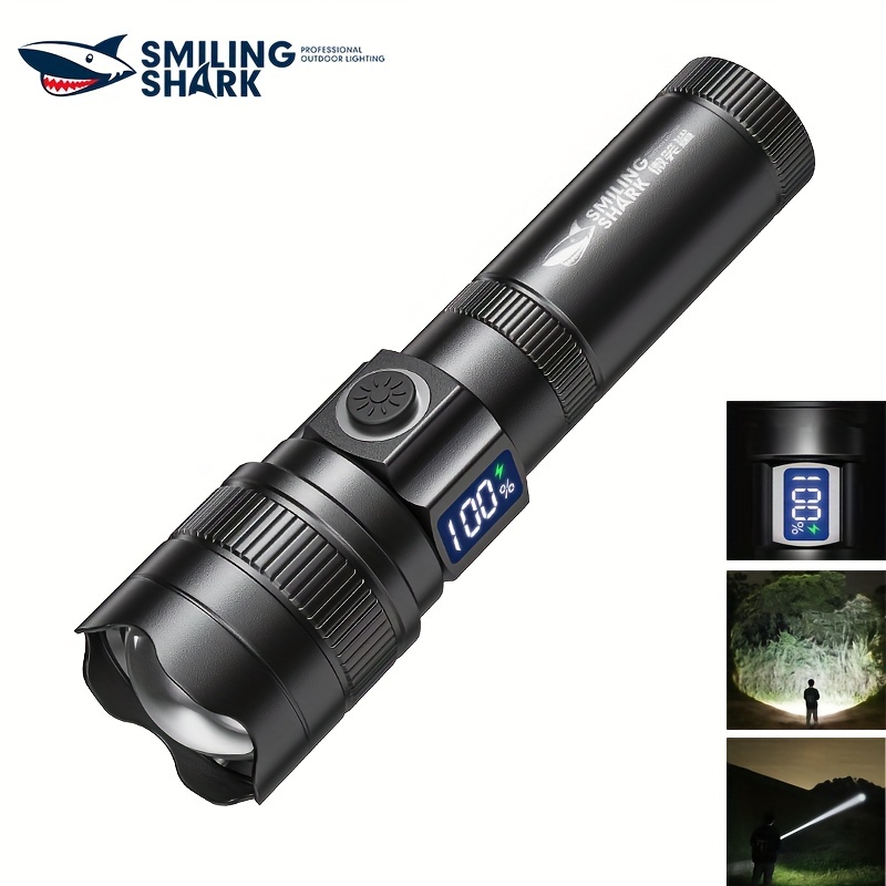 1pc Rechargeable High Lumens Led Flashlights Xhp70 Tactical Flashlight  Zoomable Waterproof Super Bright Flashlight For Emergencies Patrol Outdoor  Camping Fishing - Sports & Outdoors - Temu