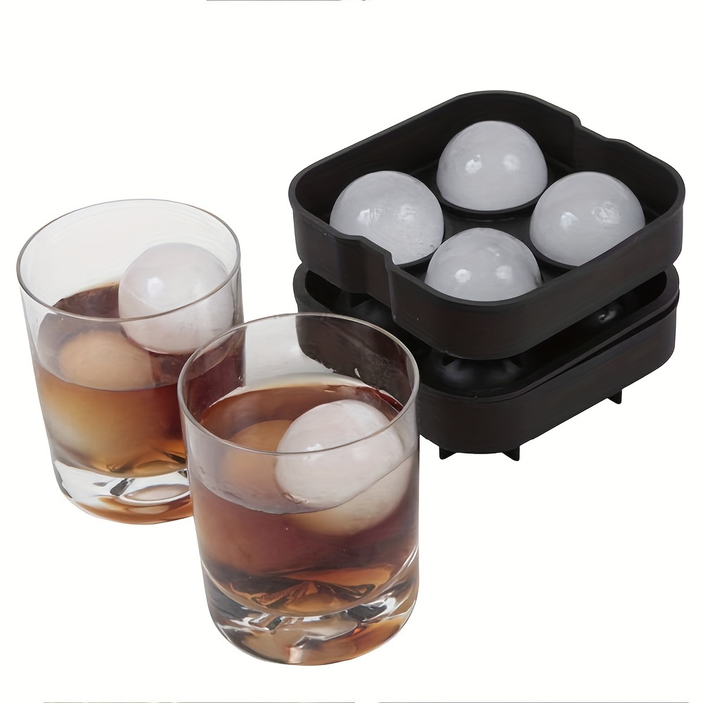 1 Set Round Ice Cube Tray Set With Lid & Bin Ice Ball Maker Mold For  Freezer With Container, Mini Circle Ice Cube Tray, 3 Trays 1 Ice Bucket,1  Tong&1