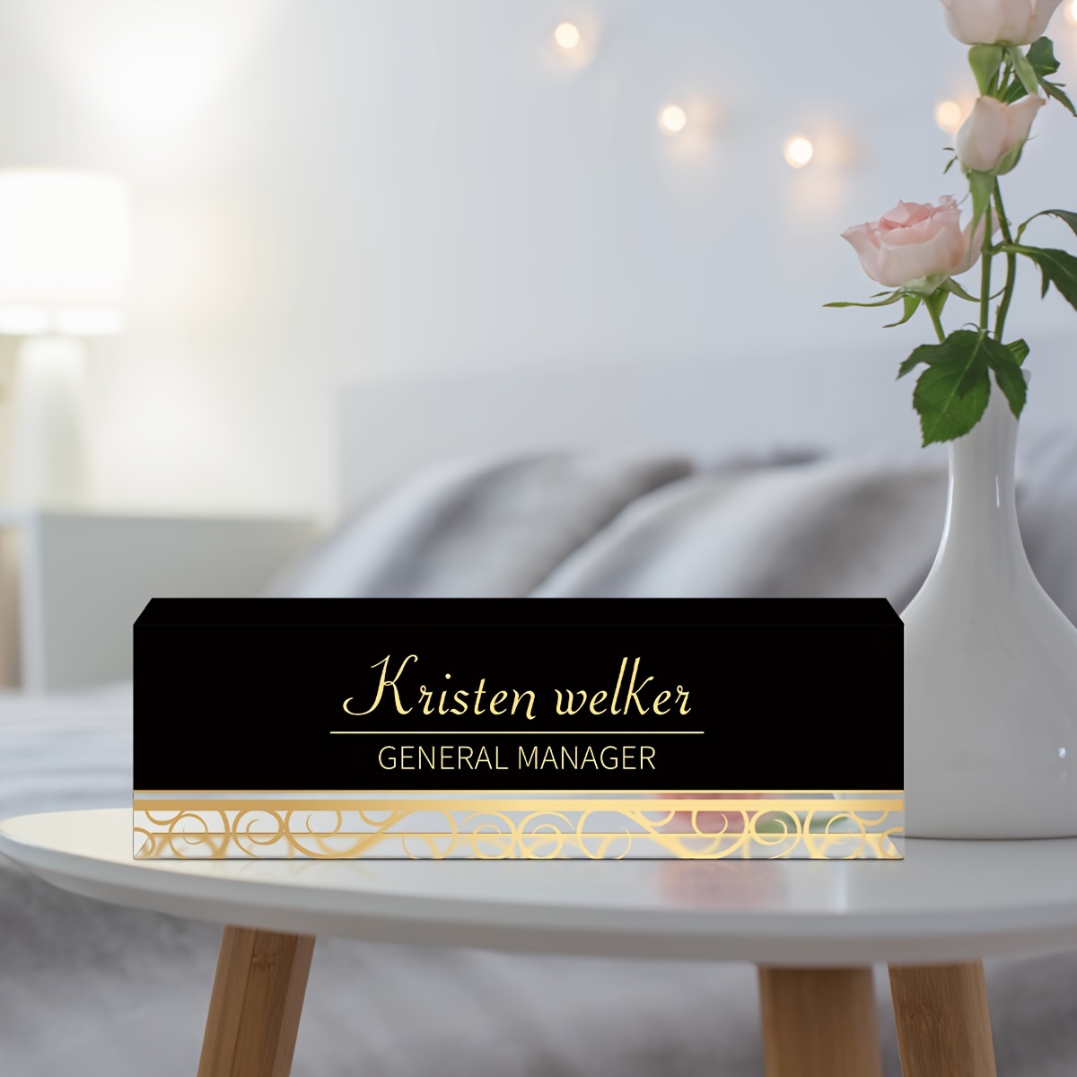 Personalized Custom Desk Name Plate, Customized Office Gifts For Coworkers  Boss Teacher, Employee Appreciation Gifts, Office Desk Decor For Women Men,  Paperweight Keepsake - Temu