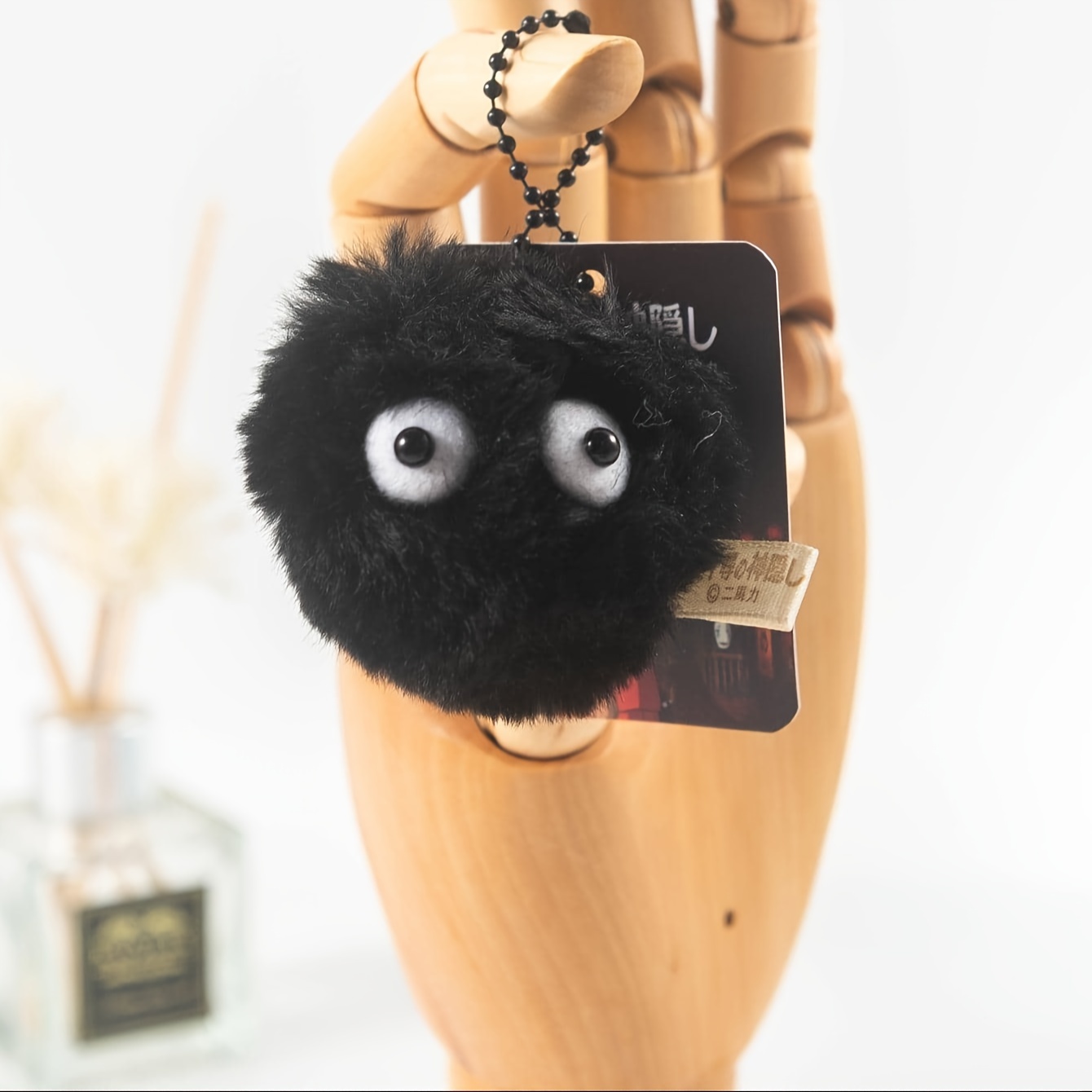 Fur Fluffy PomPom Key Chain Bowknot Plush Ball Keyrings Bag Hanging  Accessory