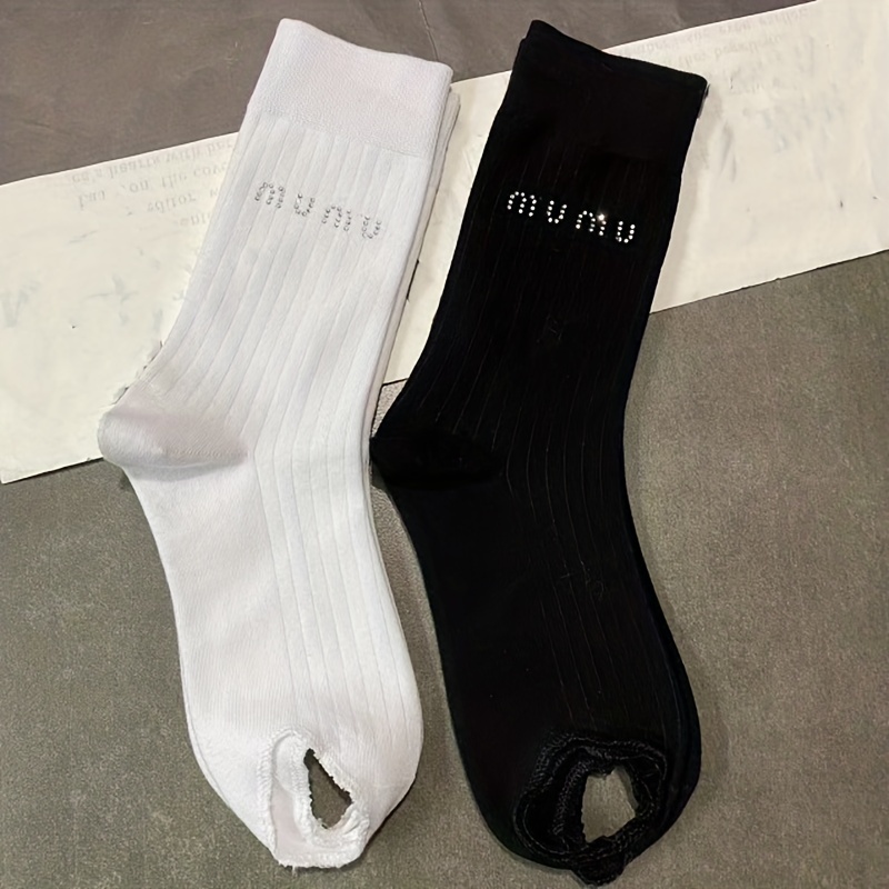  TuoTuoDi Street Fashion Socks Letter V tube cotton