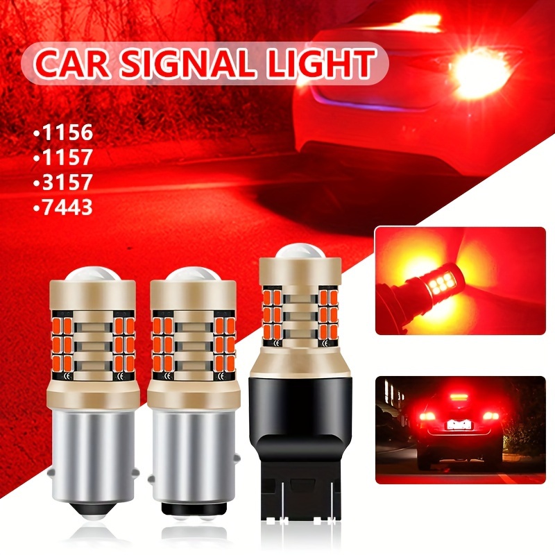 2pcs White R5W R10W 1156 P21W BA15S CSP LED Canbus Turn Signal Light Bulb  10-30V