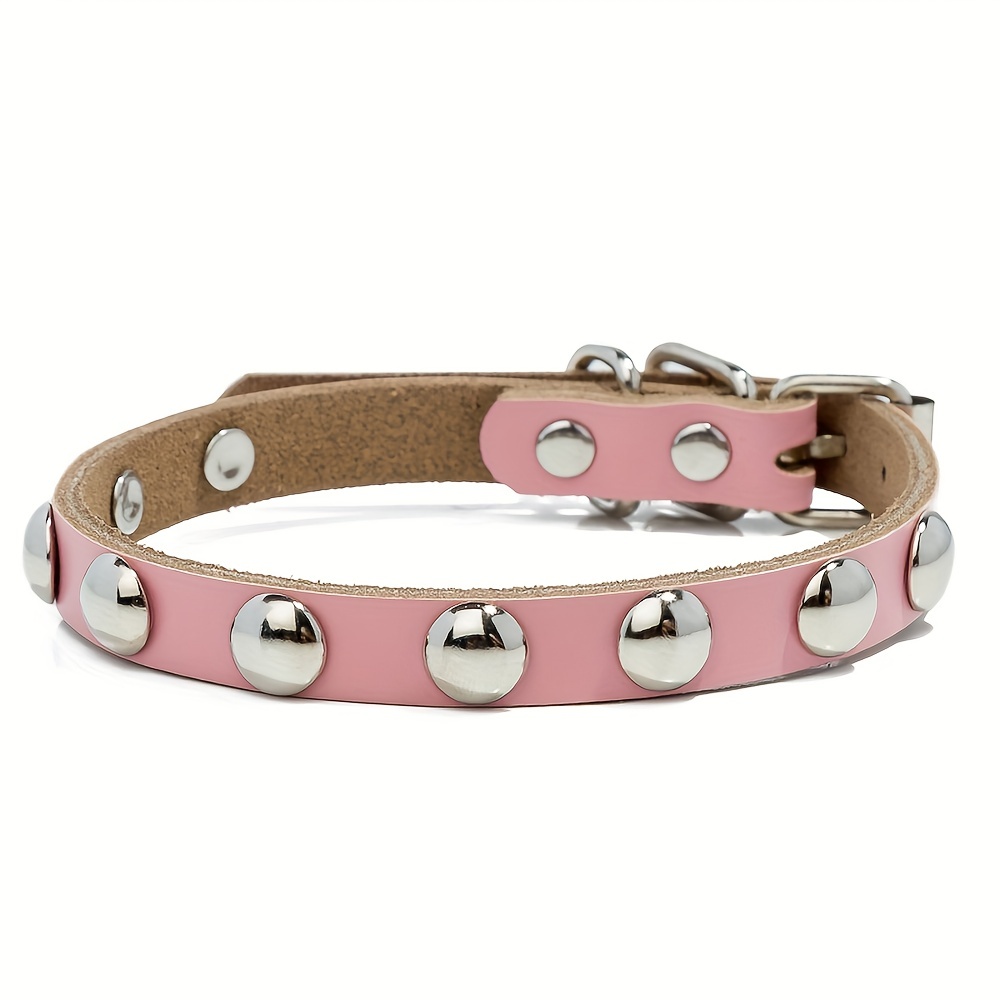 Spiked Dog Collar Soft Pu Leather Mushrooms Rivet Spike - Temu Canada