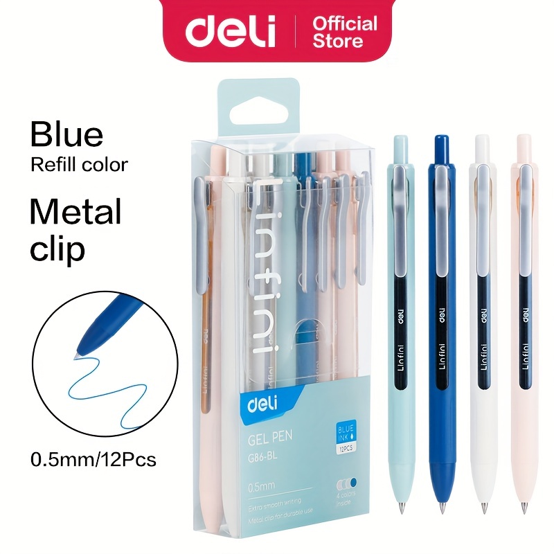 Gel Pens, Black Fine Point Gel Pen for Super Smooth Writing, 0.5mm