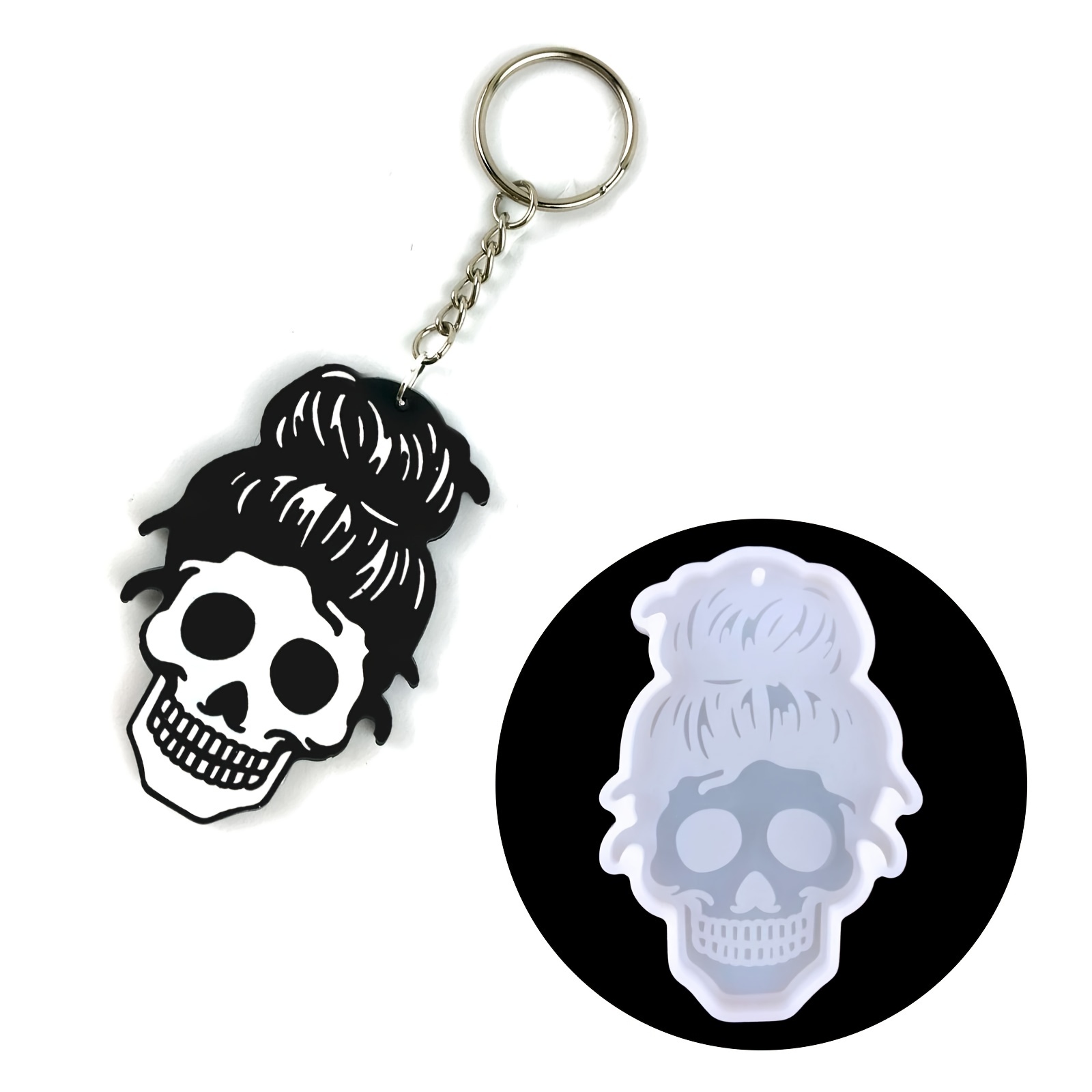 Skull Resin Bead Mold Resin Mold Ghost Head Epoxy Silicone - Temu